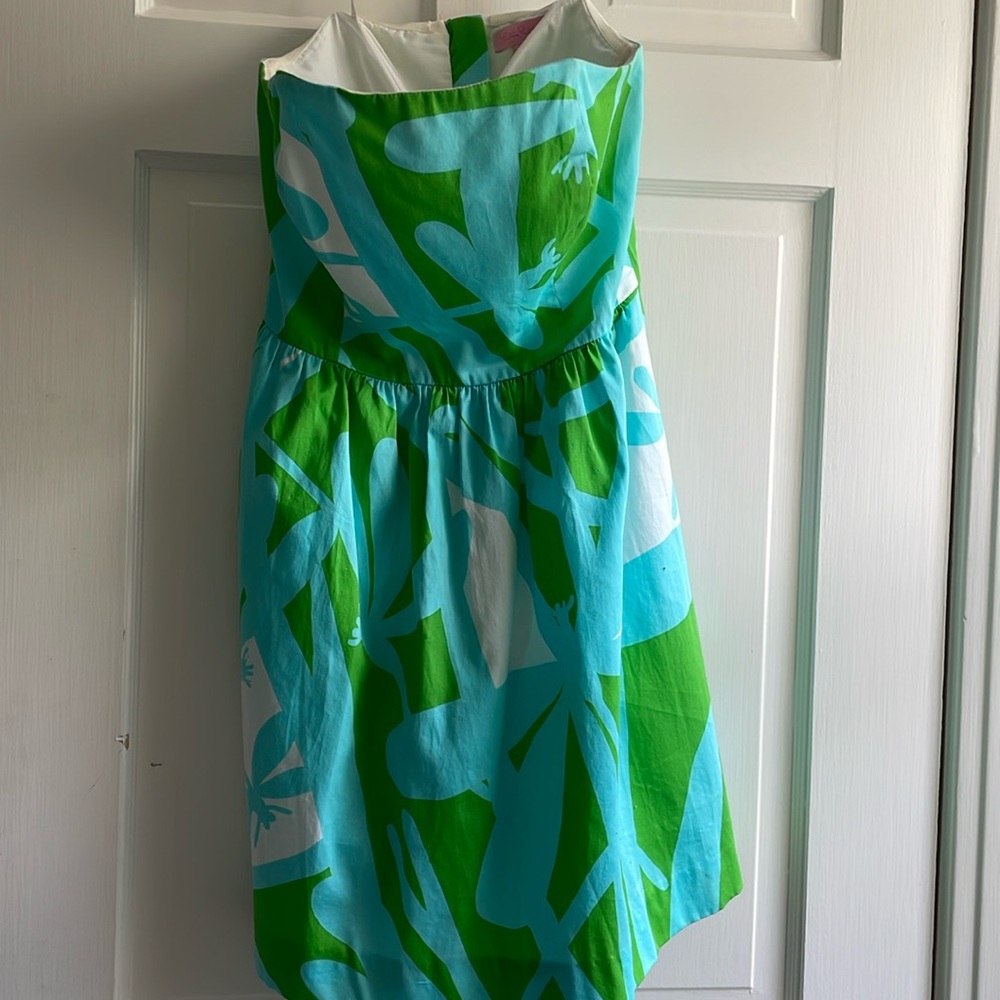 Lily Pulitzer RARE VINTAGE Lottie strapless dress
